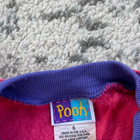 Vtg 1990s Winnie the Pooh Pink Peplum Top - Picture 4 of 8